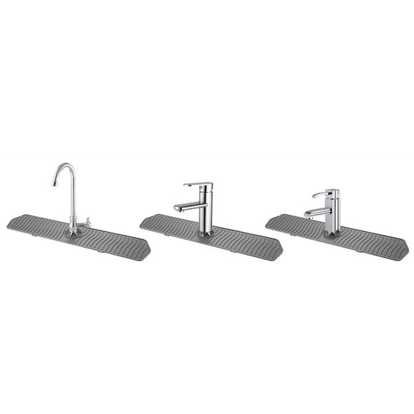 Kitchen Sink Splash Guard, 24in Faucet Mat Splash Catcher - Picture 2 of 7